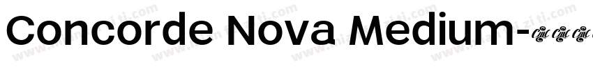 Concorde Nova Medium字体转换